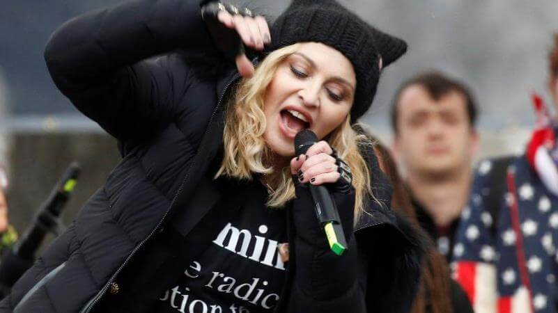 Madonna é banida de rádio após discurso anti-Trump